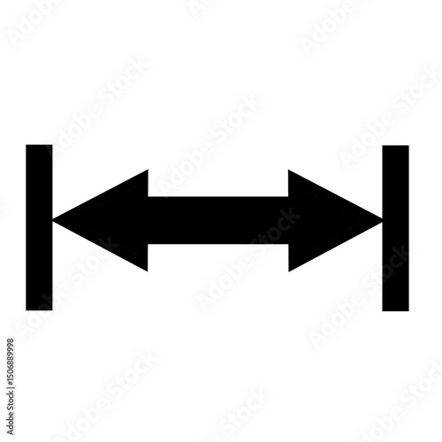 width design geometric geometry arrow measurement illustration black 2.eps