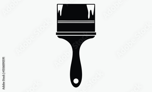 Paintbrush Silhouette Vector