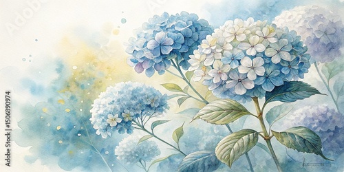 Wallpaper Mural blue flowers in the wind Torontodigital.ca