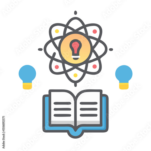 Scientific education lightbulb idea innovation research knowledge concept design