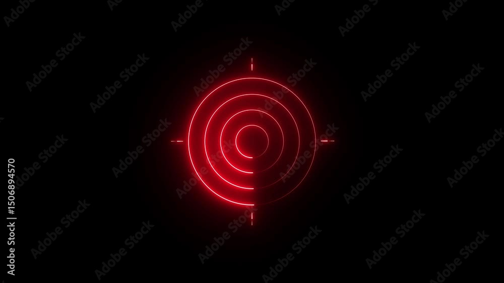 Glowing Neon Light blue color radar technology animation. Digital Futuristic Searching Radar, Scanning HUD Circle User Radar Interface, Neon Radio Waves Signal Icon on Black Background. 4k motion vid Glowing Neon Light blue color radar technology animation. Digital Futuristic Searching Radar, Scanning HUD Circle User Radar Interface, Neon Radio Waves Signal Icon on Black Background. 4k motion vid