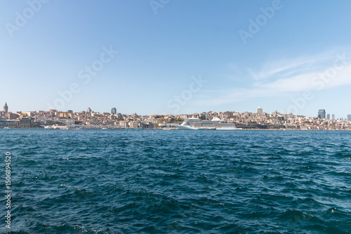 Panoramic view of european part of Istanbul