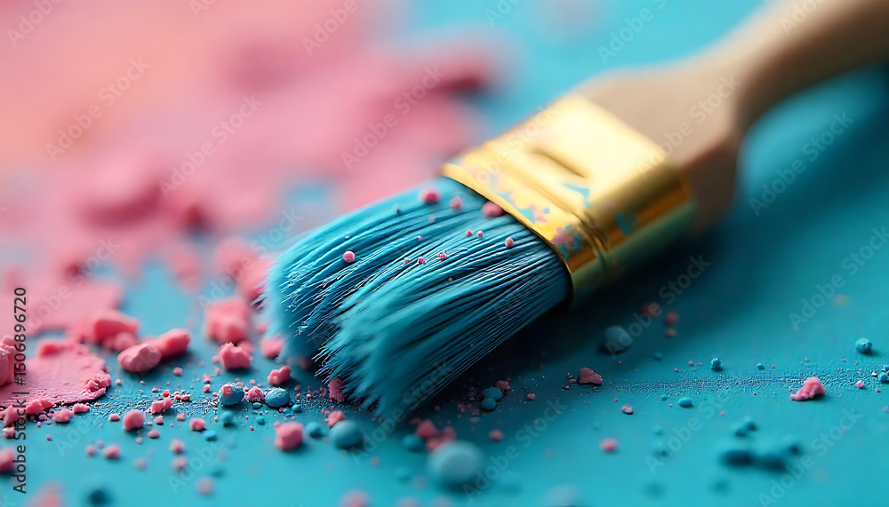 Fototapeta premium paint brushes and paint, 32K Revolution