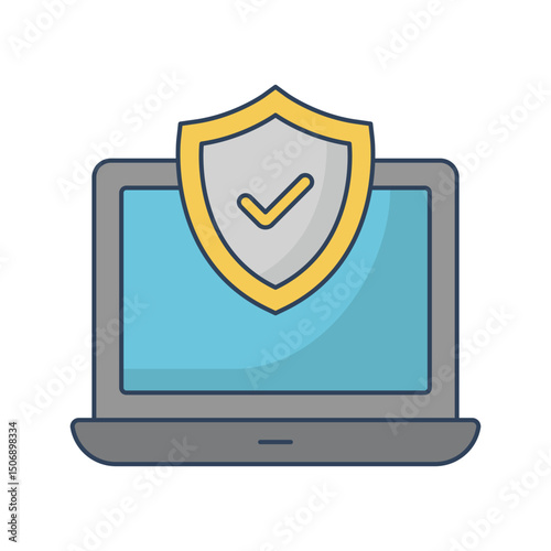 Free Download Laptop insurance :Vector Icon which can easily modify or edit - GFXLoad