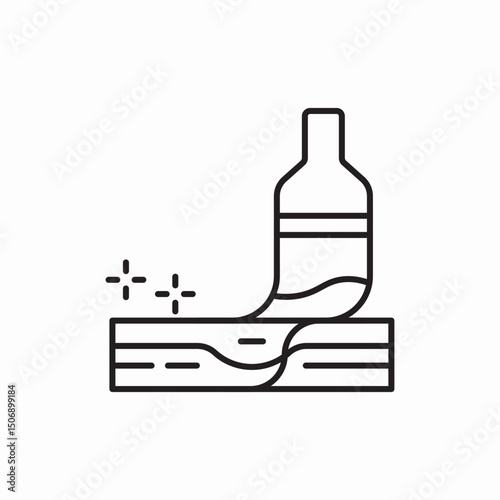Wood floor material construction icon vector sign