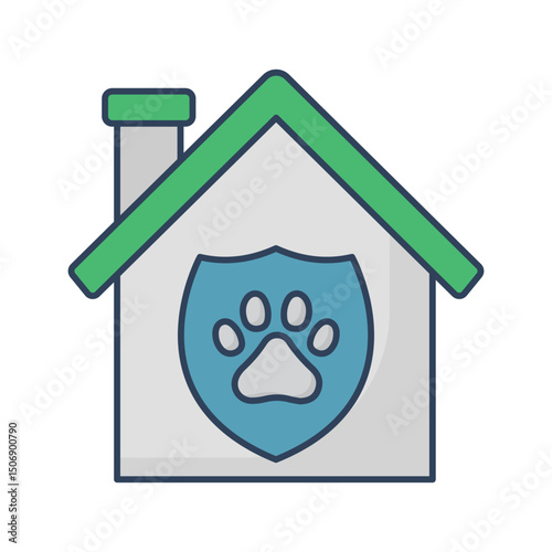 Pet insurance :Vector Icon which can easily modify or edit