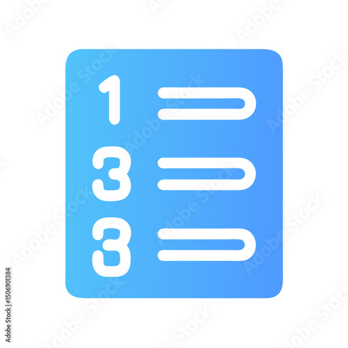 Checklist with numbers one and two and task outlines
