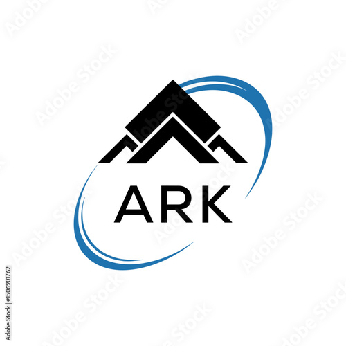 Initial ARK Letter Linked Logo for business and company identity. Modern ARK Letter Logo Vector Template with modern trendy golden logo.
