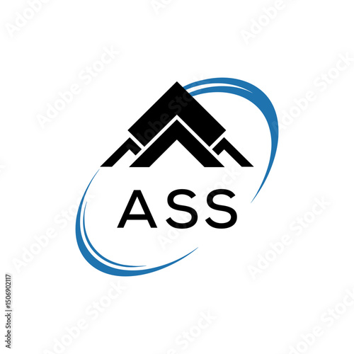 Initial ASS Letter Linked Logo for business and company identity. Modern ASS Letter Logo Vector Template with modern trendy golden logo.
