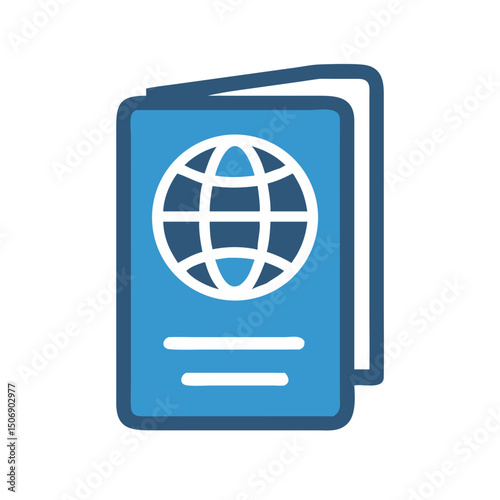 Vector illustration of a passport representing international travel