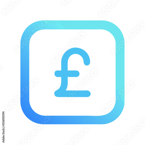 Pound Sterling symbol within a rounded square icon