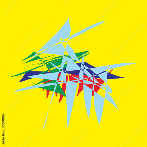 Vector aesthetic flat abstract ornament for decoration, wall hangings, wrapping paper, textiles