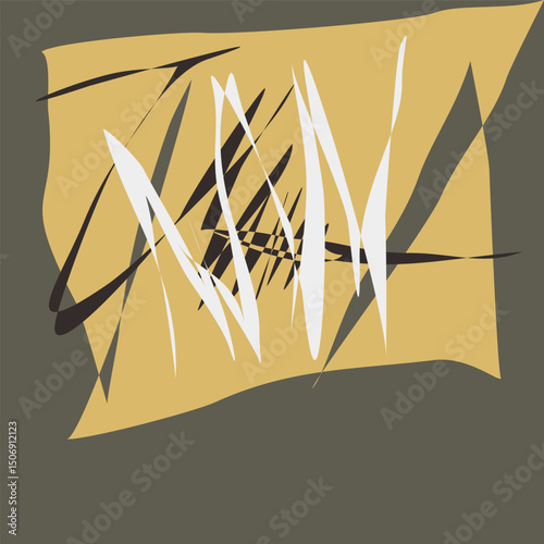Vector aesthetic flat abstract ornament for decoration, wall hangings, wrapping paper, textiles