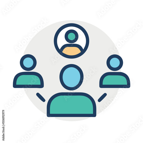 Connectivity representation in the social network with interconnected users