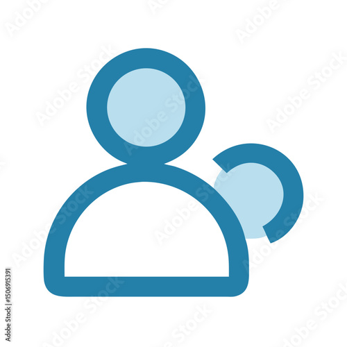 Simple user icon with add new member feature