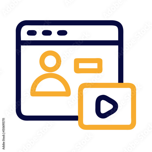 Online profile management and video media website concept