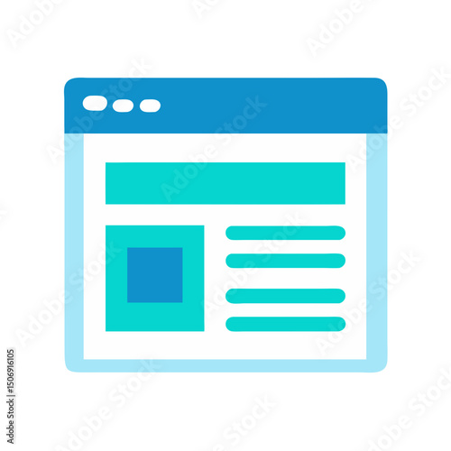 Digital browser window showing news or content website layout