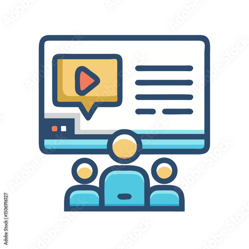 Online learning with video tutorial and virtual classroom