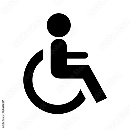 Disabled Sign Vector Icon - Accessible Symbol 