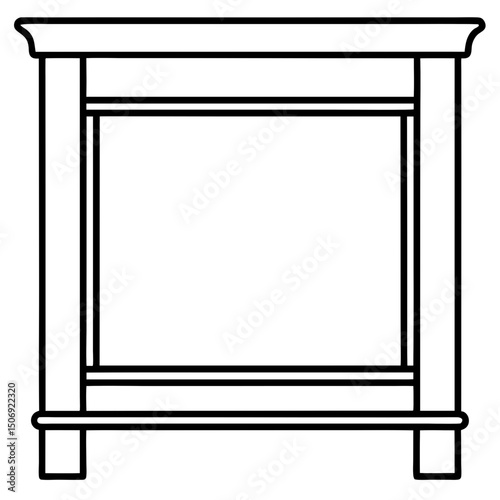 3d render of a modern furniture