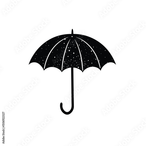red umbrella isolated on white