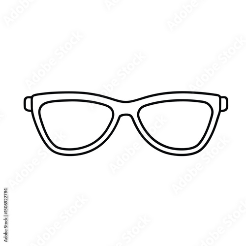 glasses isolated on white