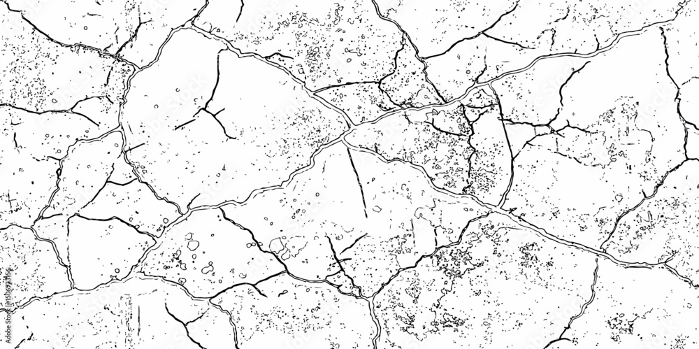  abstract featuring  cracked brick wall pattern,  cracked surface with intricate line work and textures  abstract background