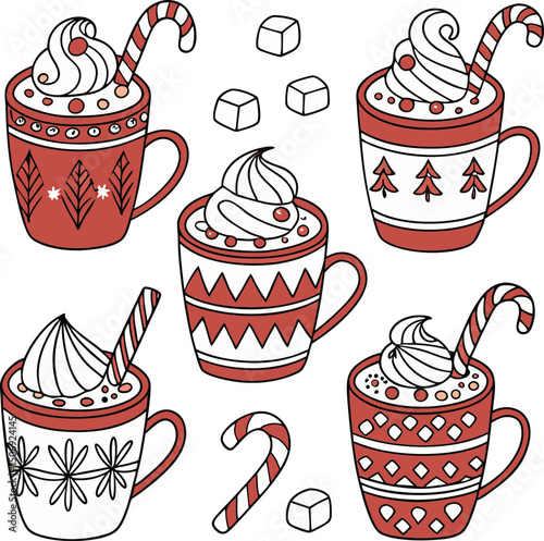 seamless pattern with cakes