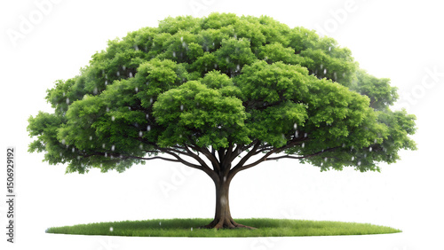 Fototapeta Naklejka Na Ścianę i Meble -  Rain tree isolated on white background PNG