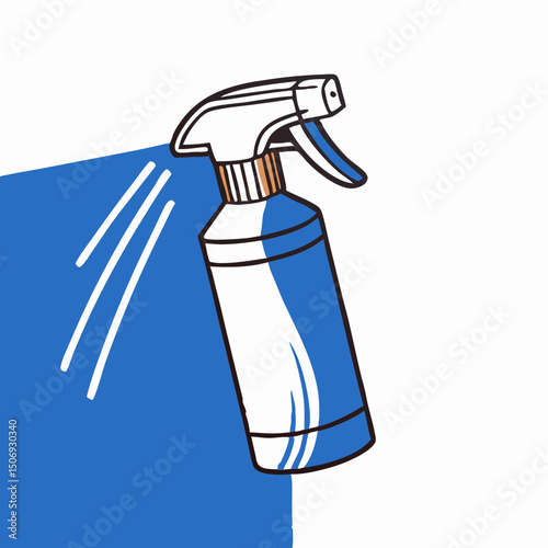 Spray Bottle, Cleaning Spray, Disinfectant, Sanitizer, Illustration