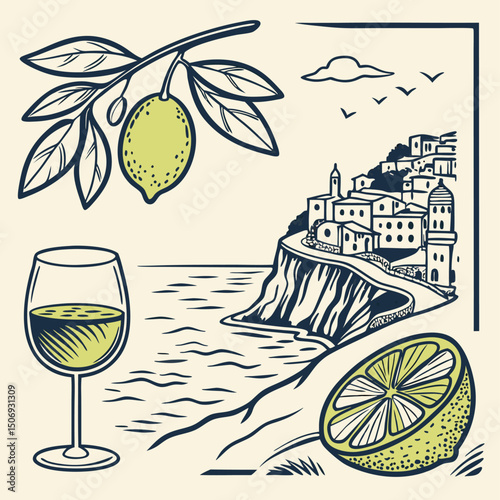 Italian Riviera Lemon Grove Vista