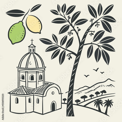Italian Riviera Lemon Grove Vista