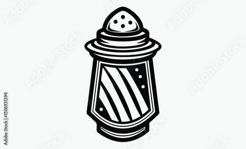 Salt Shaker Icon silhouette