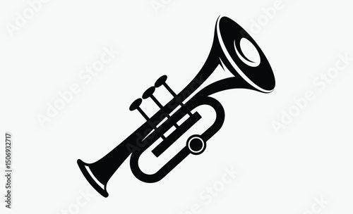 Trumpet Silhouette Icon