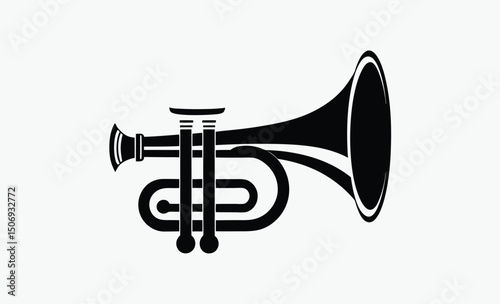 Trumpet Silhouette Icon