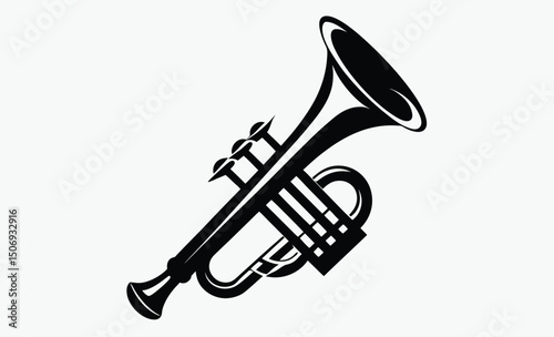 Trumpet Silhouette Icon