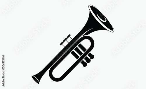 Trumpet Silhouette Icon