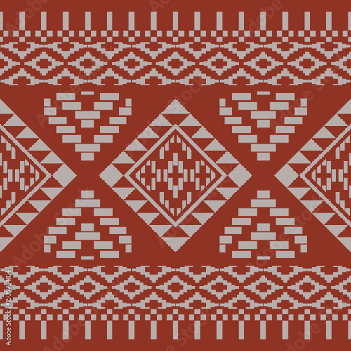 Simple and minimal style of weaving or embroidery patterns