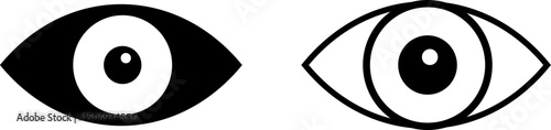 eye icon set. View and Eye icons. See symbol. Eyesight symbol. Show password. Retina scan eye signs
