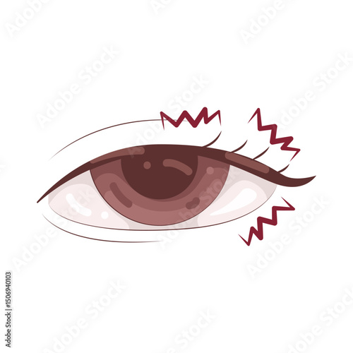 Illustration of Eye Twitch