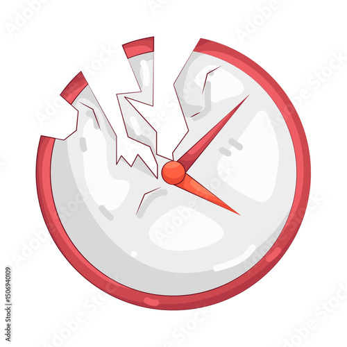 Illustration of broken clock