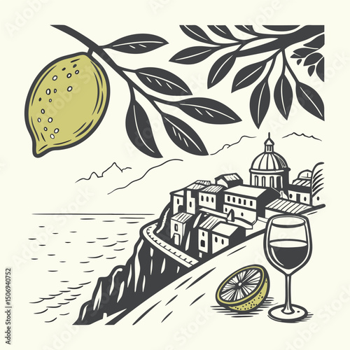 Amalfi Coast Lemon & Wine Serenity