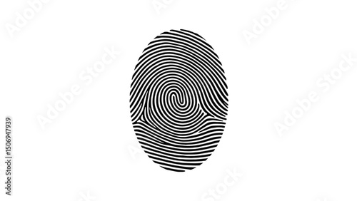 Fingerprint scanning icon sign—fingerprint scanning icon symbol. Cybersecurity concept. Digital security authentication concept. Biometric authorization