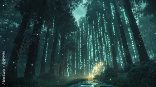 Enchanted Forest Path: A Digital Dreamscape