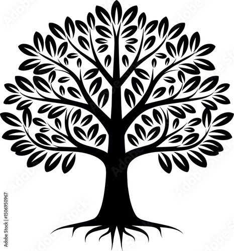 Vector Illustration of a Tree Design for Print or Digital Use