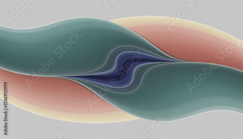 Colorful abstract wave pattern design with a modern blue and orange light curve illustration for web decoration