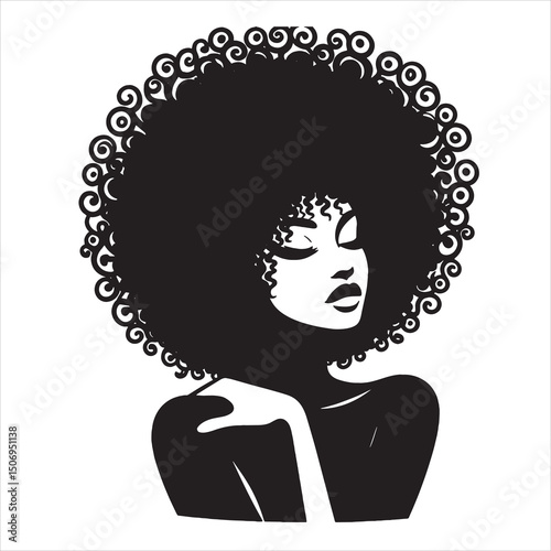 Afro woman