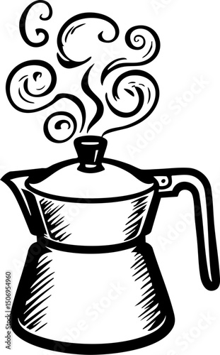 Brewing a perfect cup of espresso kitchen cozy environment close-up view coffee culture