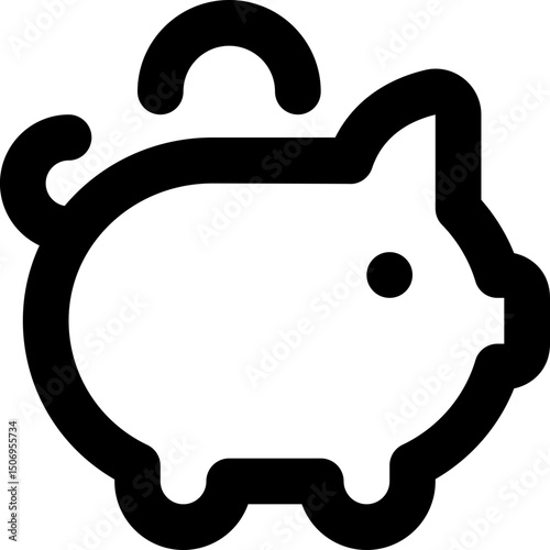 piggy bank and money