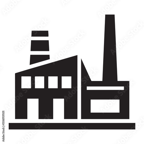 Factory icon illustration vector design